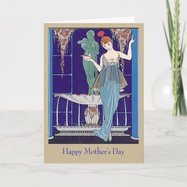 French Illustration Mother's Day Card (Front)