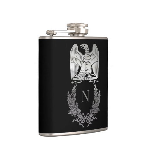 French Imperial Eagle Hip Flask