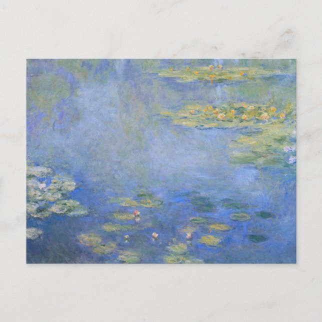 French Impressionism Claude Monet Waterlilies Postcard (Front)