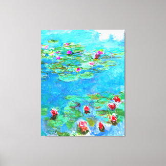 French Impressionist Claude Monet Water Lilies Canvas Print