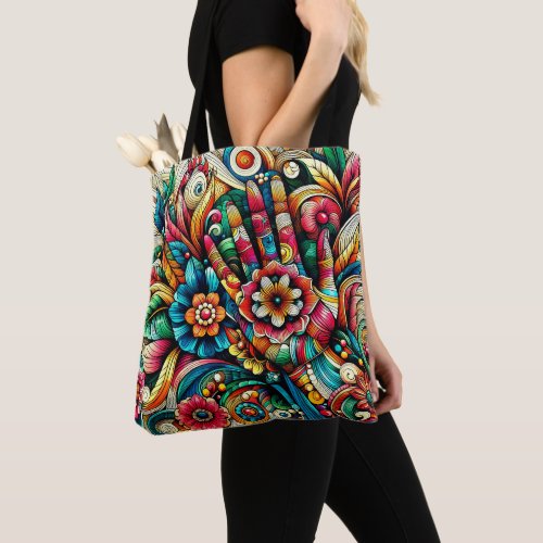 French Impressionist Vivid Flower Creation  Tote Bag
