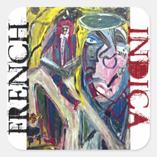 FRENCH INDICA SQUARE STICKER