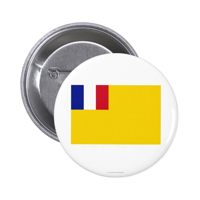 French Indochina Flag (1887 1954) Button