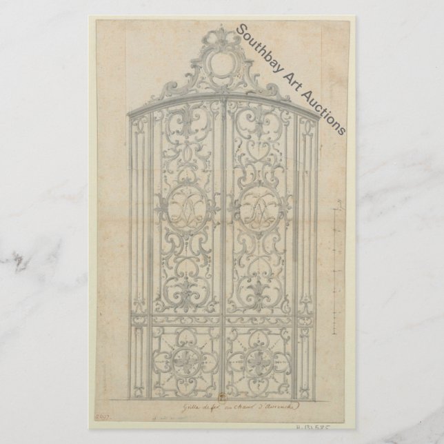 French Iron Choir Gate Flyer (Front)