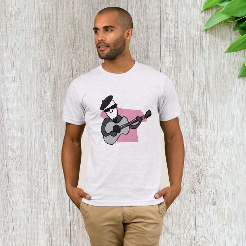 French Jazz Musician Mens T_Shirt