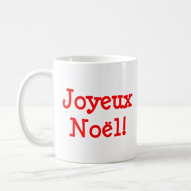 french joyeux noel coffee mug (Left)