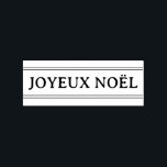 French Joyeux Noël Stripe Christmas Rubber Stamp<br><div class="desc">Traditional French "Joyeux Noël" stripe Christmas rubber stamp. Add a vintage french touch to your Christmas gift wrap or holiday card envelopes this Christmas. Designed to match our Traditional French Joyeux Noël Stripe Collection.</div>