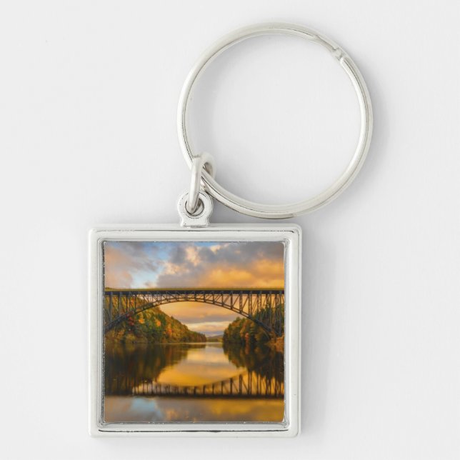 French King Bridge in Fall Keychain (Front)
