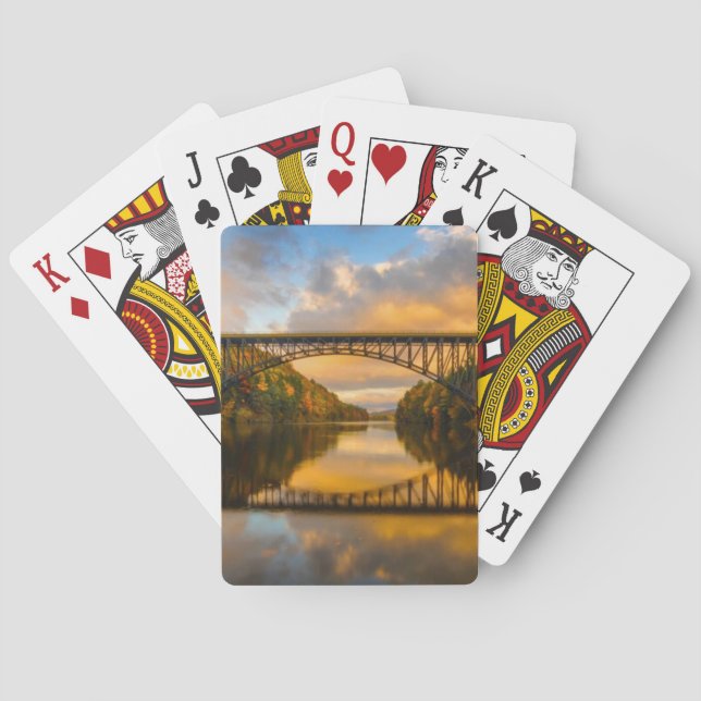 French King Bridge in Fall Poker Cards (Back)