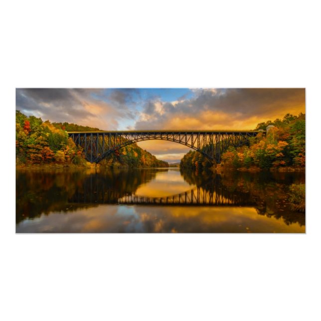 French King Bridge in Fall Poster (Front)