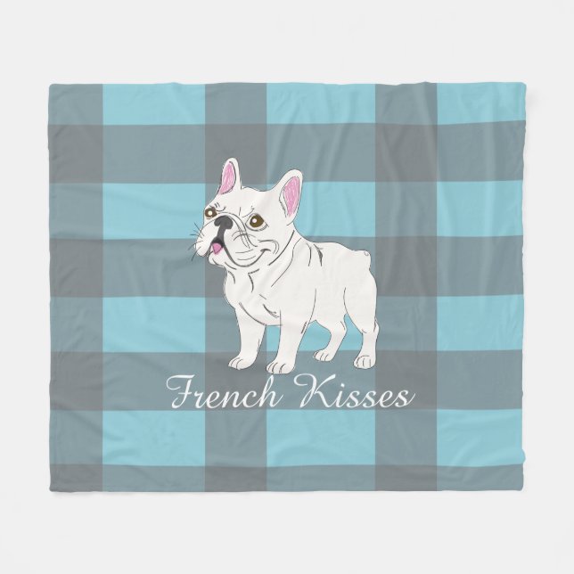 French Kisses Fleece Blanket (Front (Horizontal))