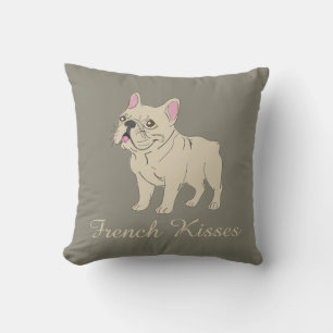 French Kisses Throw Pillow