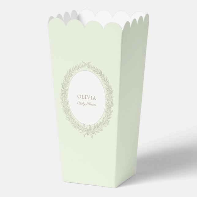 French Laduree Patisserie Boulangerie Mint Green Favor Boxes (Front)