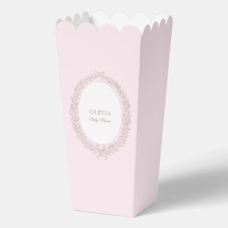 French Laduree Patisserie Boulangerie Pink Popcorn Favor Boxes