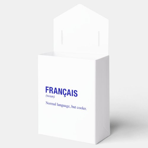 FRENCH Language Favor Boxes