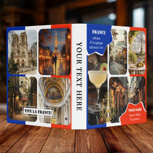 French Language or Travel Photo Binder