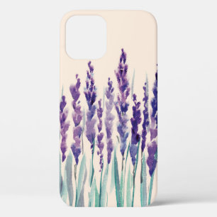 French lavander watercolor iPhone 12 case