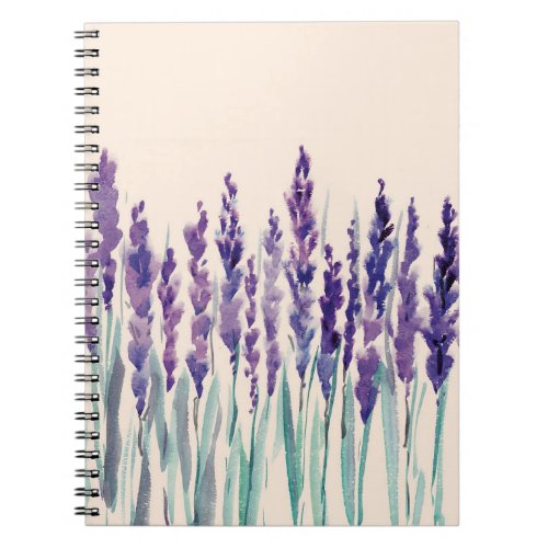 French lavander watercolor notebook