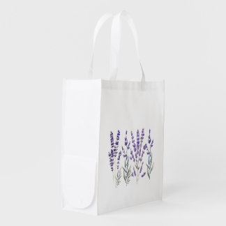 French Lavender Design Grocery Bag