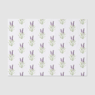 French Lavender Flower Purple Floral Pattern Tissue Paper