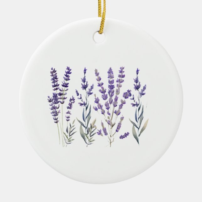 French Lavender Ornament (Front)