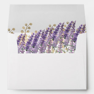 French Lavender Paris Eiffel Tower Envelope