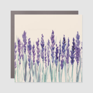 French Lavender: Watercolor Illustration Car Magnet