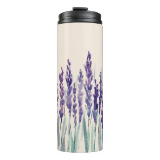 French Lavender: Watercolor Illustration Thermal Tumbler