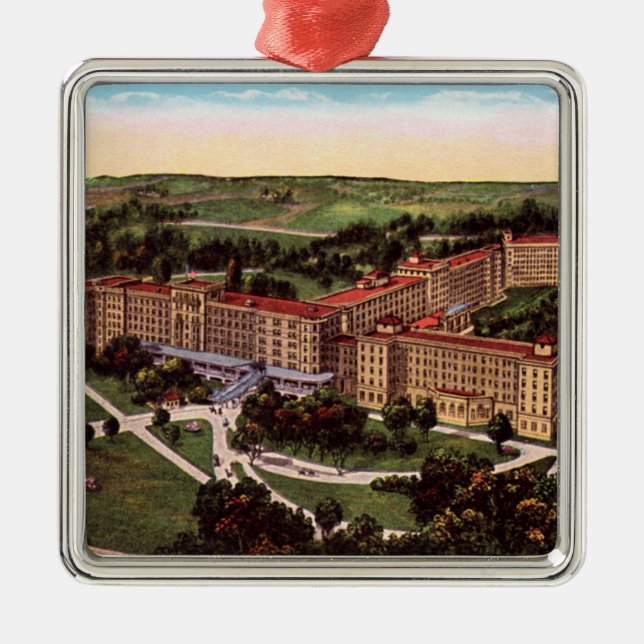 French Lick Indiana Birdseye Ornament (Front)