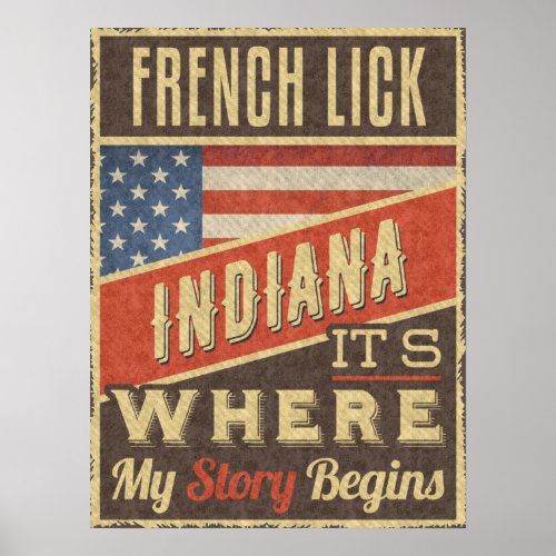 French Lick Indiana Poster