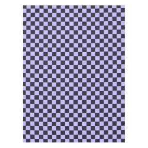 French lilac checkerboard pattern tablecloth