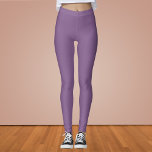 French Lilac Solid Color  Leggings<br><div class="desc">French Lilac Solid Color</div>