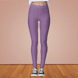 French Lilac Solid Color  Leggings