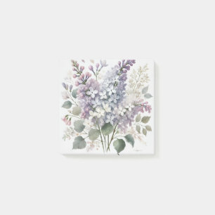 French Lilac Watercolor Floral Spring & Summer Post-it Notes