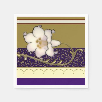 French Limoges Lilies Napkins by thetimelesstable at Zazzle