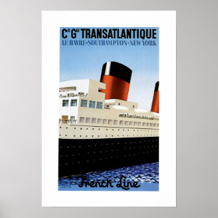 French Line Midships Poster