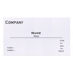 French Linen Business Card Template (White)