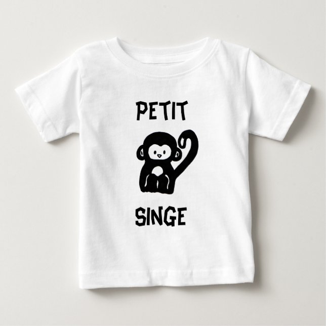 French Little Monkey Baby T-shirt (Front)