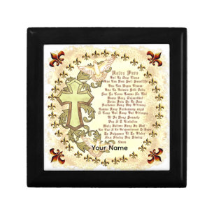 French Lords Prayer Christian Gift Box