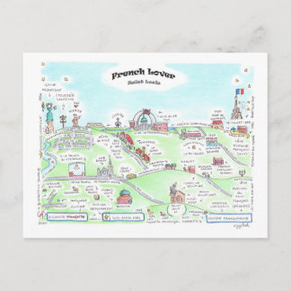 French Lover Small Postcard