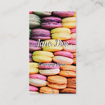 French Macaron Business Card by Grafikcard at Zazzle