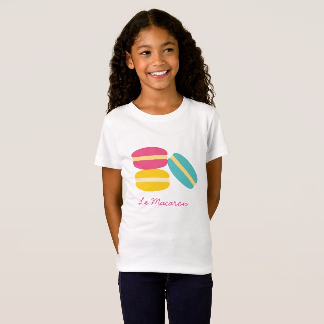 French macaron colorful cakes T-Shirt (Front Full)