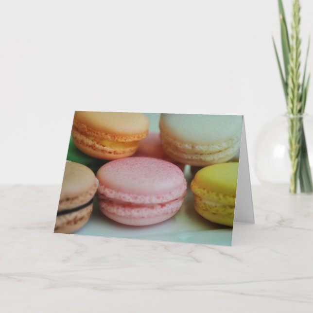 French macaron greeting card (Front)