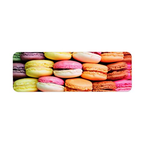 French macaron label