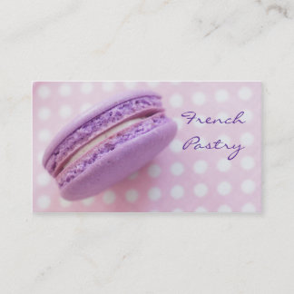 French Macaron Pastry Business Card