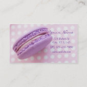 French Macaron Pastry Business Card (Back)