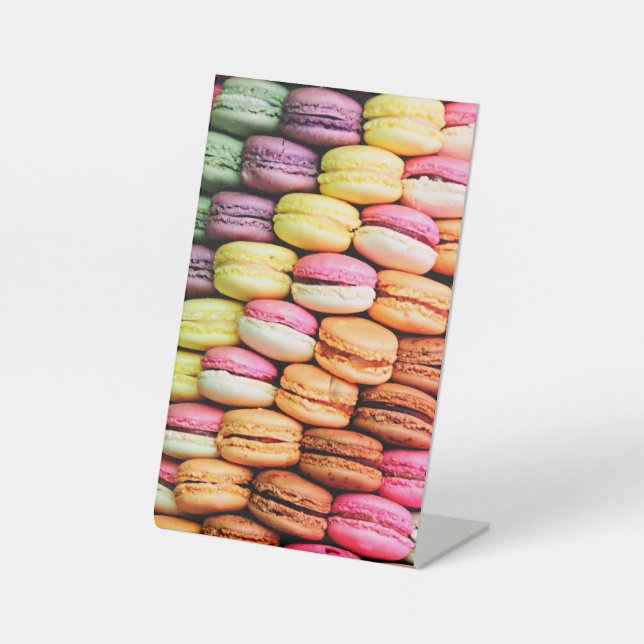 French macaron  pedestal sign (Front)