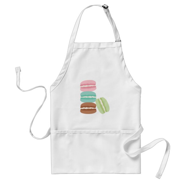 French Macarons Adult Apron (Front)