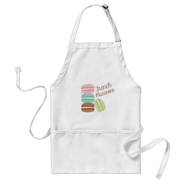 French Macarons Adult Apron (Front)