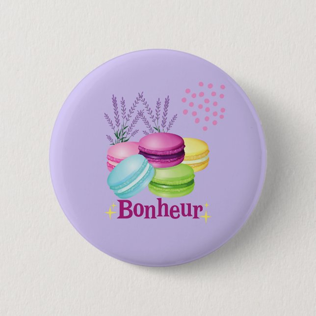  French Macarons Button (Front)